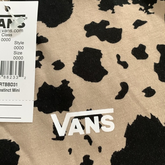 Vans Womens Animal Instinct Mini T-Shirt Cobblestone size S NWT - Picture 9 of 12